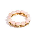 Bracelet set with asymmetrical beads