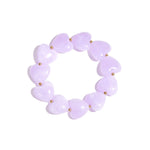 Bracelet with heart-shaped beads