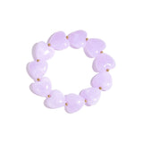 Bracelet with heart-shaped beads