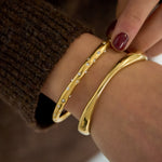 Organically shaped bangle