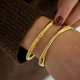 Organically shaped bangle