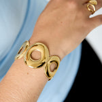 Stainless Steel Cuff Bracelets Irregular Shape Casual Daily Simple Series Women's jewelry