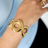 Stainless Steel Cuff Bracelets Irregular Shape Casual Daily Simple Series Women's jewelry