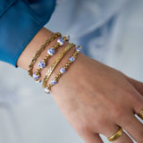 Stainless Steel Beaded Bracelets Beads Casual Daily Simple Series Women's jewelry