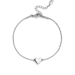 stainless steel bracelet heart