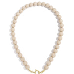 Beaded necklace with front closure - 12mm