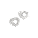 Copper Stud Earrings Heart Elegant Christmas Luxurious Series Women's jewelry