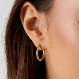 Small Stainless Steel Patterned Earrings