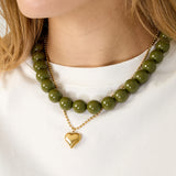 Necklace with large beads