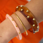 Bangle set with heart detail