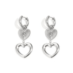 Stainless Steel Drop Earrings Heart Casual Daily Simple Series Women's jewelry