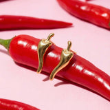 Chili pepper spicy stud earrings
