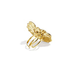Spiral shell statement ring
