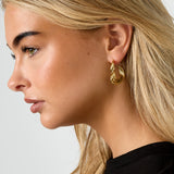 Stainless Steel Hoop Earrings Heart Casual Daily Simple Series Women's jewelry