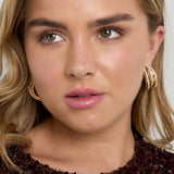 Iron Stud Earrings irregular shape Elegant Christmas Luxurious Series Women's jewelry