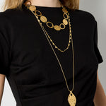 Stainless Steel Long Necklaces Fish Casual Daily Simple Series Women's jewelry