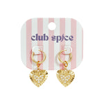 Earrings with radiant hearts