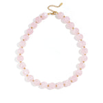 Bead necklace with gold beads 13.5mm