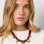 Acrylic Beaded Necklaces Heart Casual Daily Ethnic Series Women's jewelry
