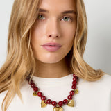 Acrylic Beaded Necklaces Heart Casual Daily Ethnic Series Women's jewelry