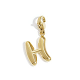 DIY initial letter jewelry charm