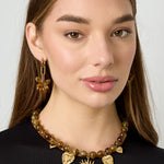 Bead necklace with summer charms