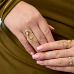 Stainless Steel Statement Rings Irregular Shape Casual Daily Simple Series Women's jewelry
