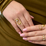 Stainless Steel Statement Rings Irregular Shape Casual Daily Simple Series Women's jewelry