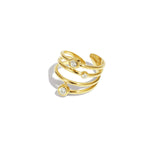 Stainless Steel Statement Rings lines Casual Daily Simple Series Women's jewelry