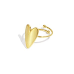 Stainless Steel Minimalist Rings Heart Casual Daily Simple Series Women's jewelry