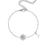 Stainless Steel Charm Bracelets Sun Casual Daily Simple Series Women's jewelry