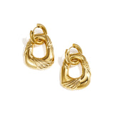 Stainless Steel Drop Earrings Irregular Shape Casual Daily Simple Series Women's jewelry