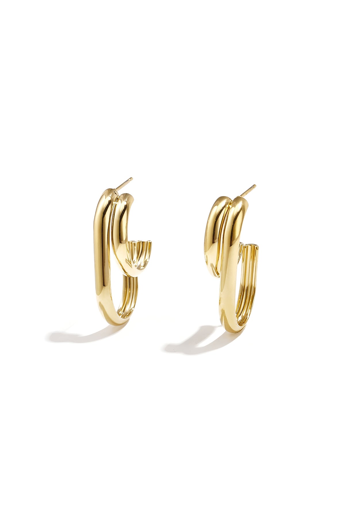 Stainless Steel Hoop Earrings Geometric Shape Casual Daily Simple Series Women's jewelry