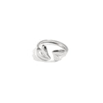 Adjustable ring with playfully shaped hearts
