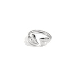 Adjustable ring with playfully shaped hearts