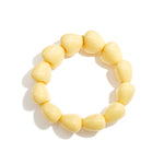 Bracelet with chunky heart beads