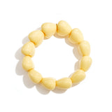 Bracelet with chunky heart beads