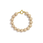 Bracelet with medium beads and front clasp-12mm