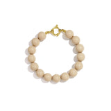 Bracelet with medium beads and front clasp-12mm