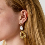 Stainless Steel Dangle Earrings Ellipse Shape Casual Simple Series Women's jewelry