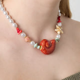 Imitation Pearl Beaded Necklaces Turtle Casual Holiday/Beach Simple Series Women's jewelry