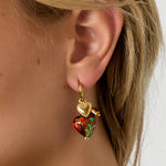 Stainless Steel Drop Earrings Heart Casual Daily Simple Series Women's jewelry