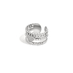 Statement ring with rose in heart