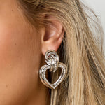 Iron Drop Earrings Heart Elegant Christmas Luxurious Series Women's jewelry