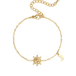 Stainless Steel Charm Bracelets Sun Casual Daily Simple Series Women's jewelry