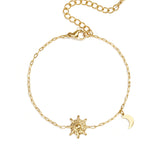 Stainless Steel Charm Bracelets Sun Casual Daily Simple Series Women's jewelry