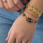 Stainless Steel Cuff Bracelets Flower Casual Daily Simple Series Women's jewelry