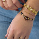 Stainless Steel Cuff Bracelets Flower Casual Daily Simple Series Women's jewelry