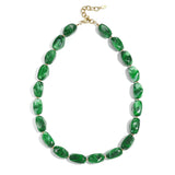 Necklace with organic beads