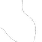 necklace with balls and heart charm